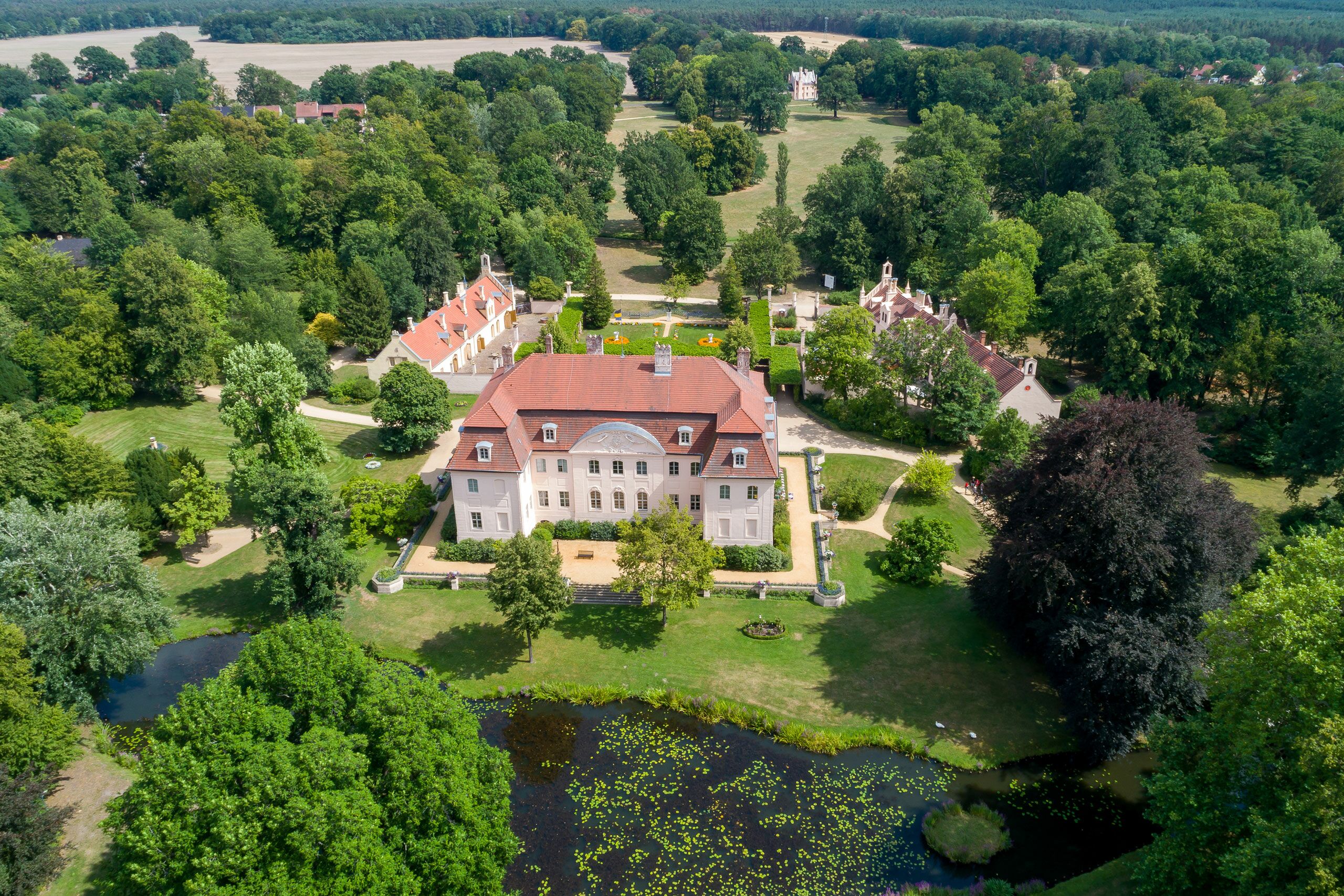 Branitzer Park mit Schloss, Wohnsitz des Fürsten Hermann Pückler